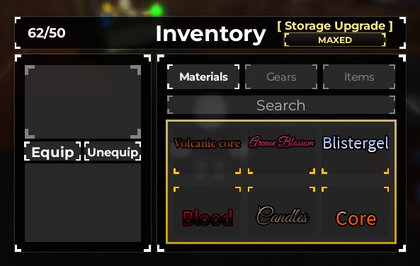 Inventory system UI